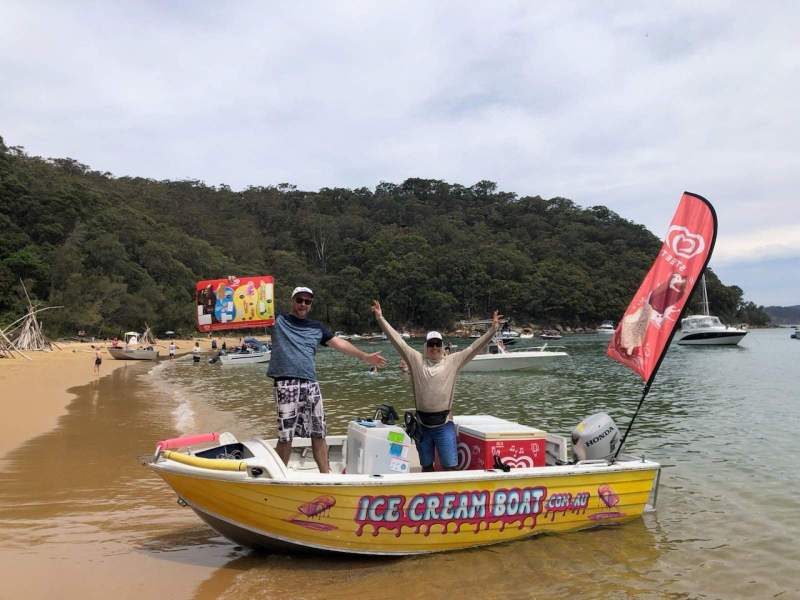 Operational Ice Cream Boat business for sale