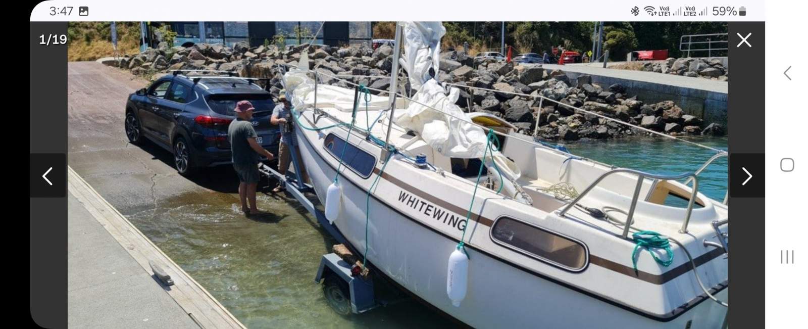 Redwing trailer sailer 6m