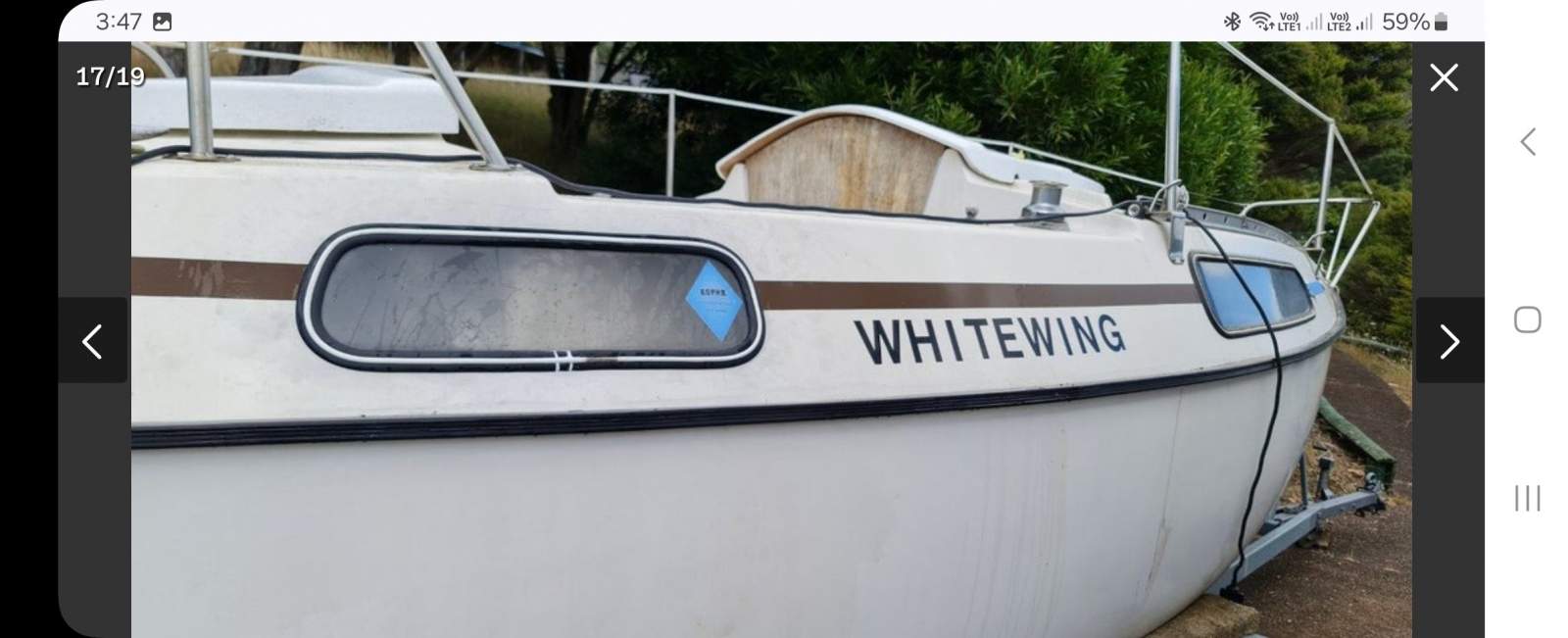 Redwing trailer sailer 6m