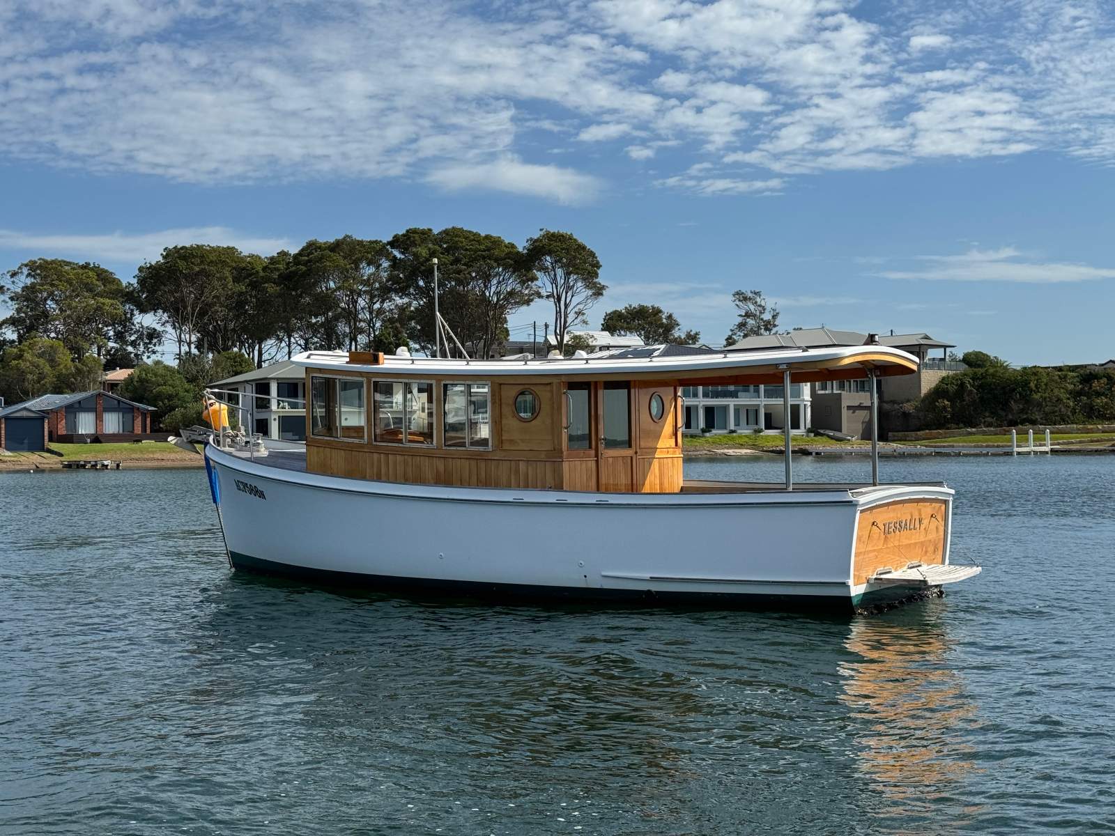 Bow thruster, Huon pine - Fibreglass