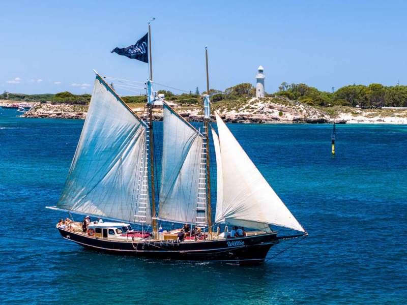 Cruising Schooner Gaff Rigged - Unique Charter Opportunity Rottnest To Broome