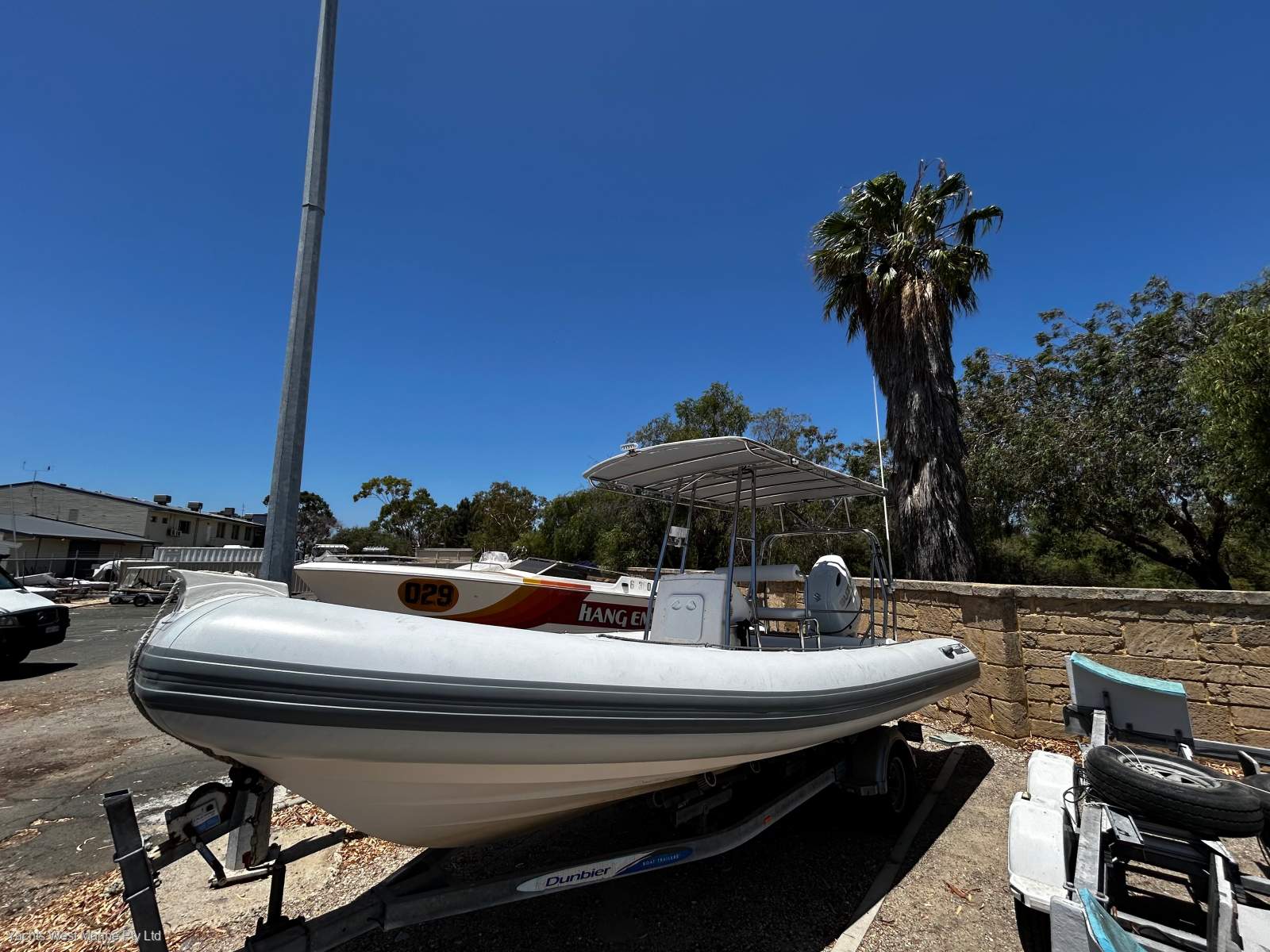 Aristocraft 660 " Brand New Tubes and Suzuki 200hp":On Dunbier Trailer