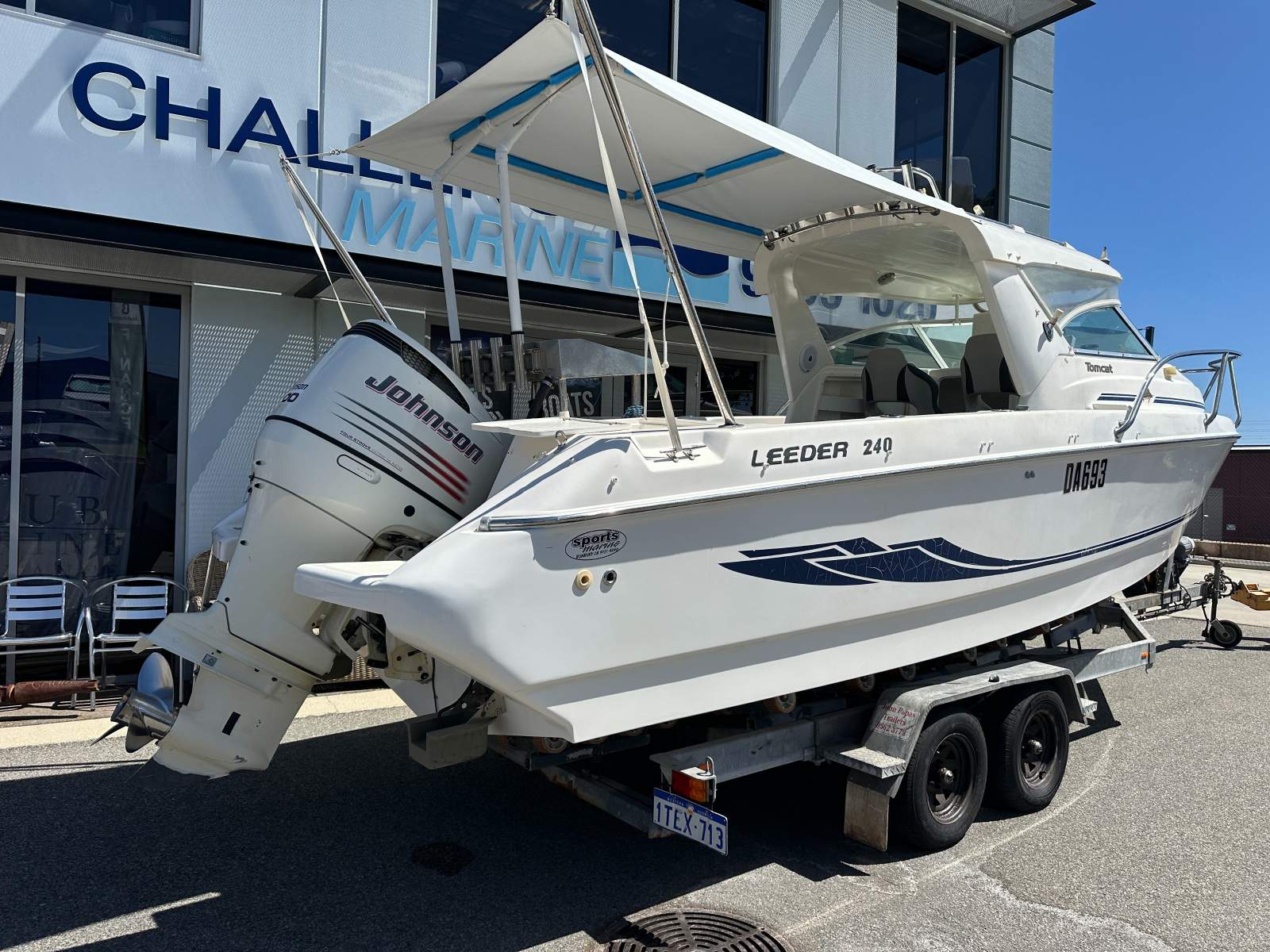 Leeder Tomcat 240 with Johnson 200HP 4 Stroke