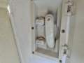 Northshore 37 Flybridge Cruiser " DIESEL SHAFT, BOW THRUSTER, DUAL HELMS ":Cockpit shower