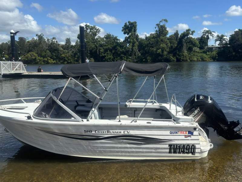 Quintrex 510 Coast Runner With 2019 Mercury 90hp (99hrs) & Roller Trailer