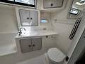 Thomascraft 38 Flybridge Cruiser " Repowered with 2 x 400hp Diesels ":Bathroom with Toliet