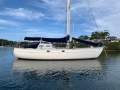 Swanson 38 Masthead sloop yacht, spoon bow, canoe stern