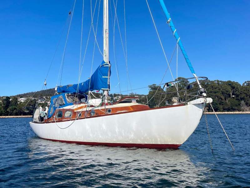 Custom timber yacht