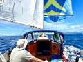 Custom timber yacht