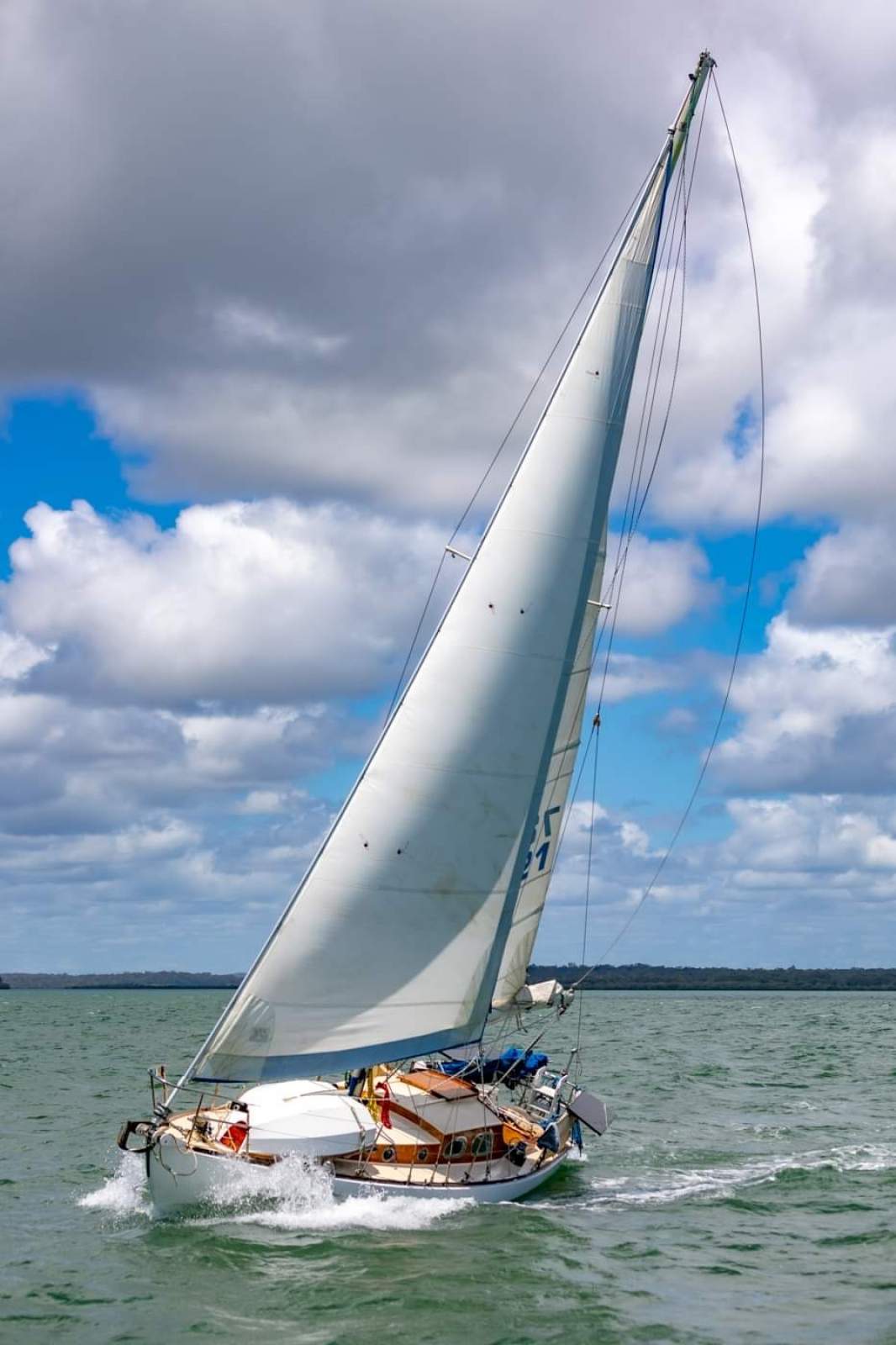 Custom timber yacht