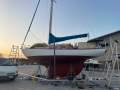 Custom timber yacht