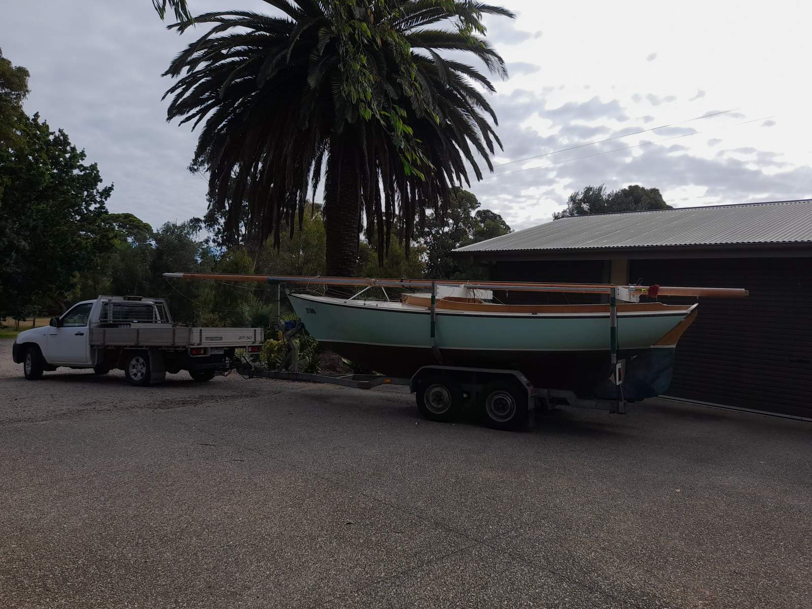 Herreshoff Flatfish Class 20'3" timber Day Sailer, plans by Joel White
