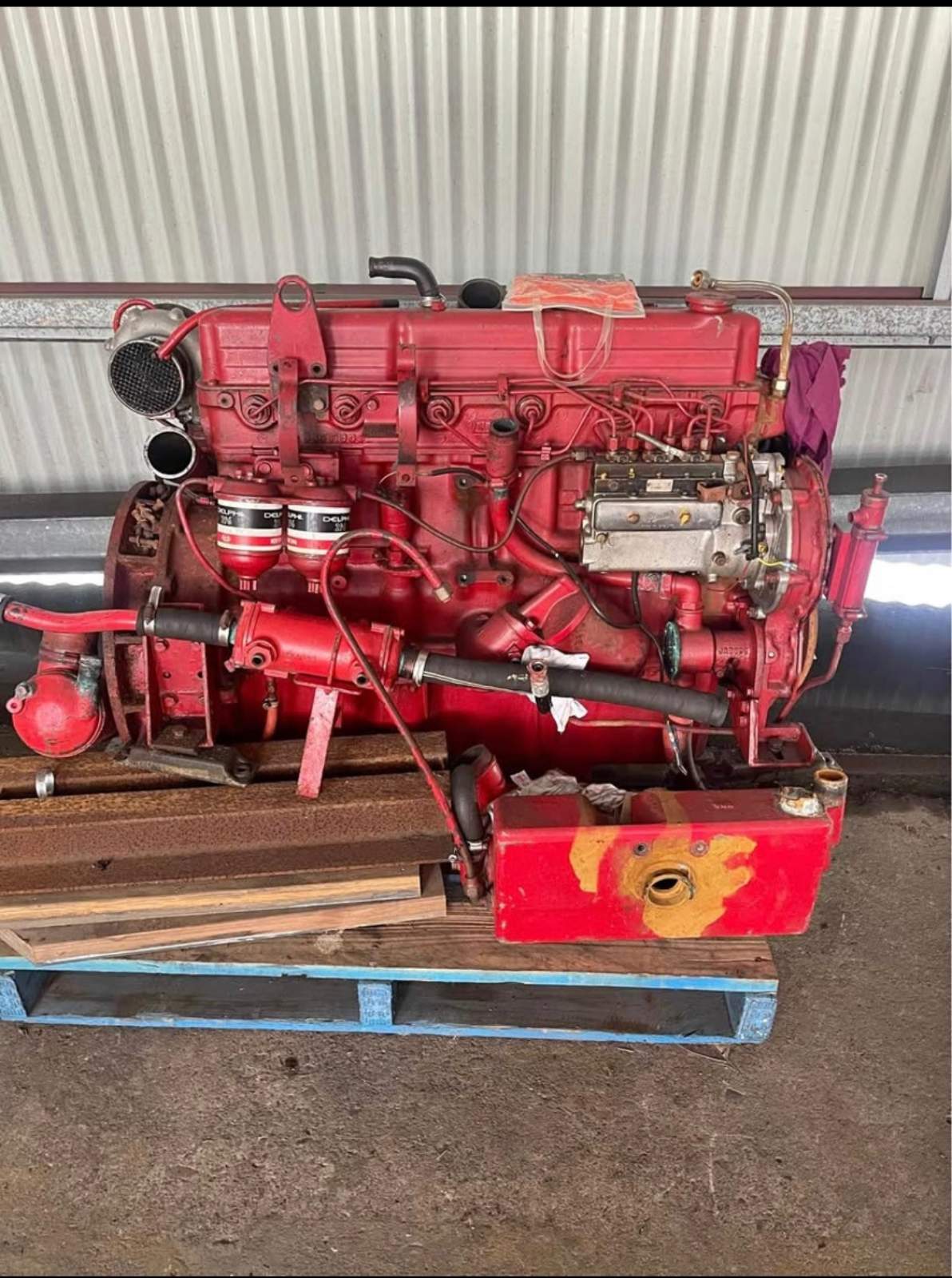 PAIR of (2) Ford Lehman marine diesel engines 6 cylinder TURBO's