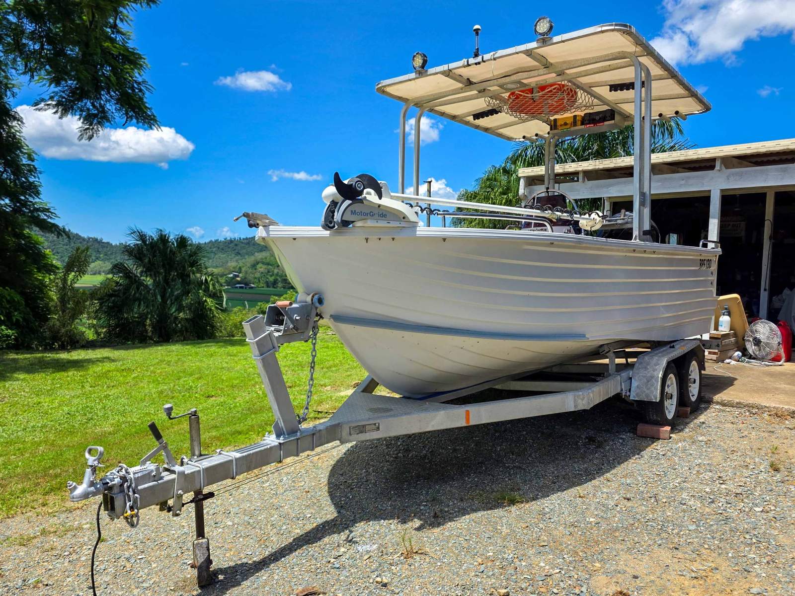 Polycraft 5.30 Warrior Centre Console on QLD registered Trailer