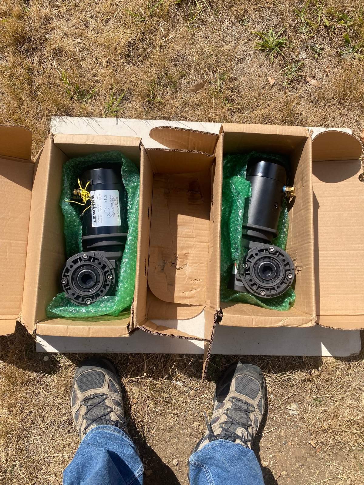 Lewmar 45 EST electric self tailing winches, new
