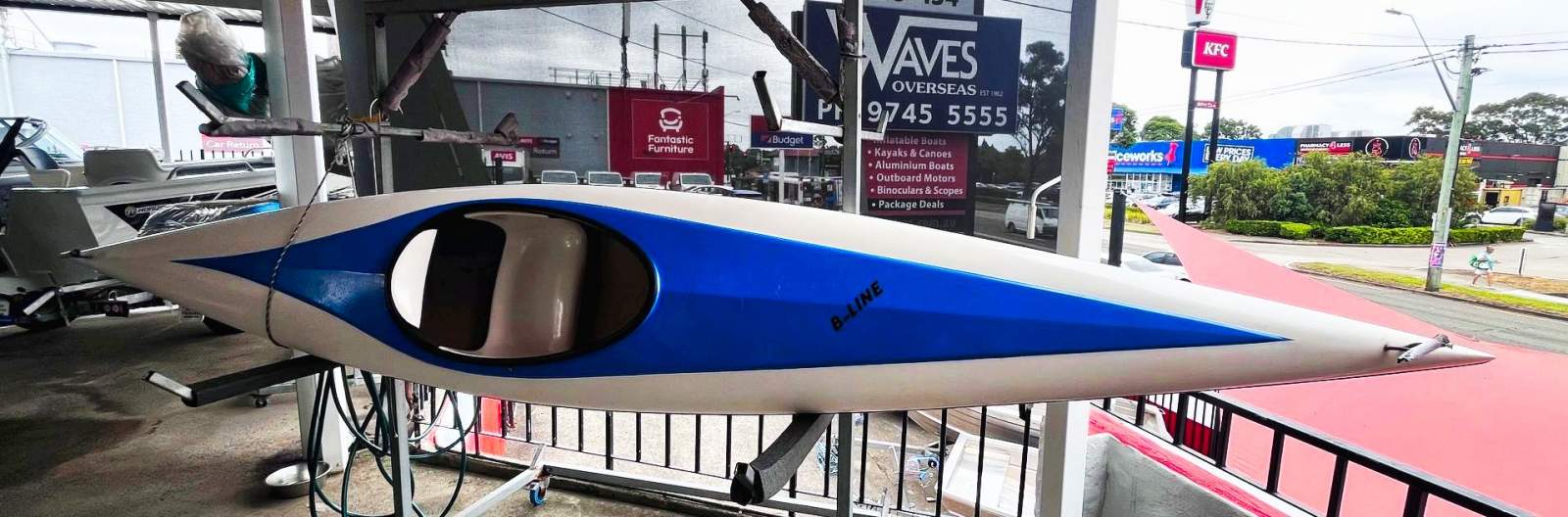 Used B-Line Petrel sit in kayak and paddle