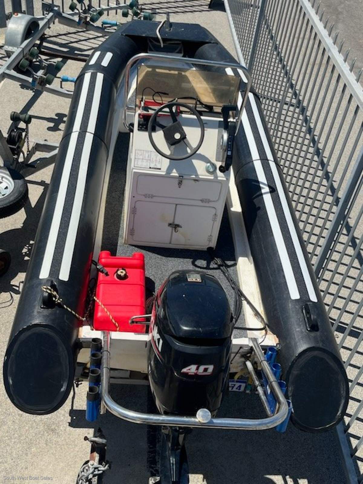 Prestige X Rubber duck converted to poly tubes on Trailer