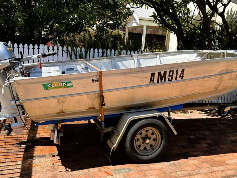 Clark Boat Clark 4m Aluminium with NEW 20HP Honda 4 stoke.
