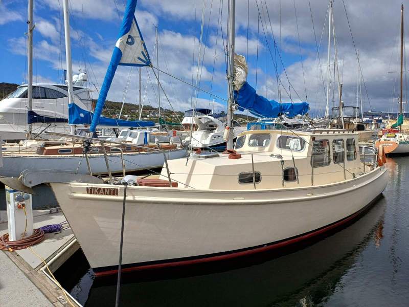 Custom traditional Tasmanian motor Sailer.