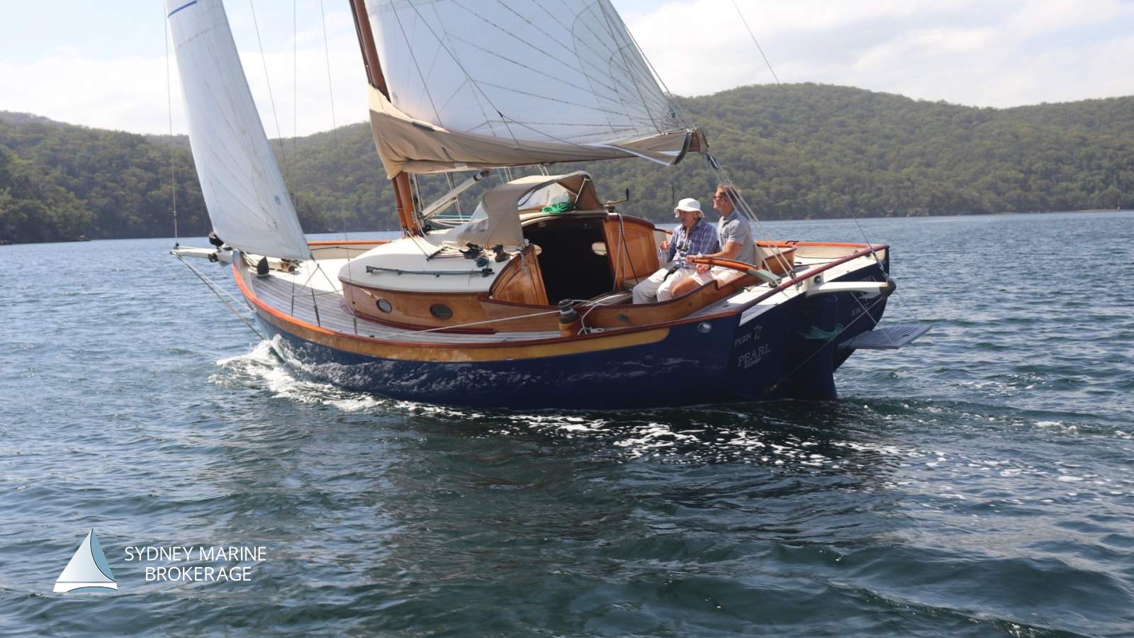 Custom Timber Yacht 'Pearl':1 Sydney Marine Brokerage Custom Timber Yacht