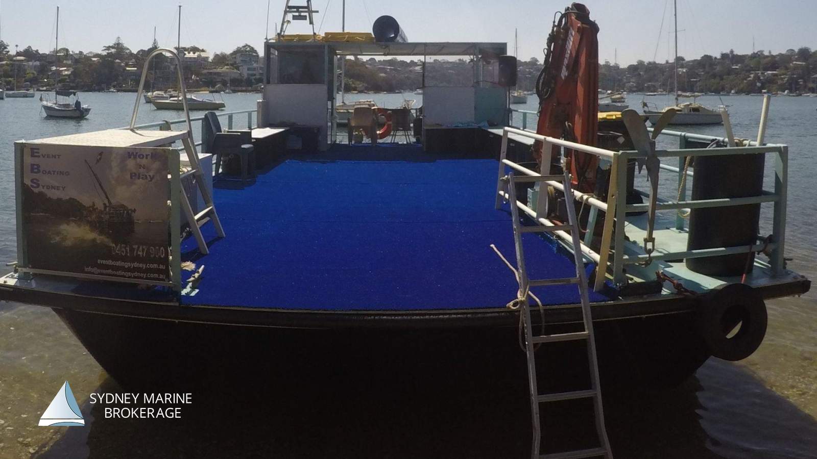 Event Boating Sydney - Business & Barge:Sydney Marine Brokerage EBS Barge For Sale 3