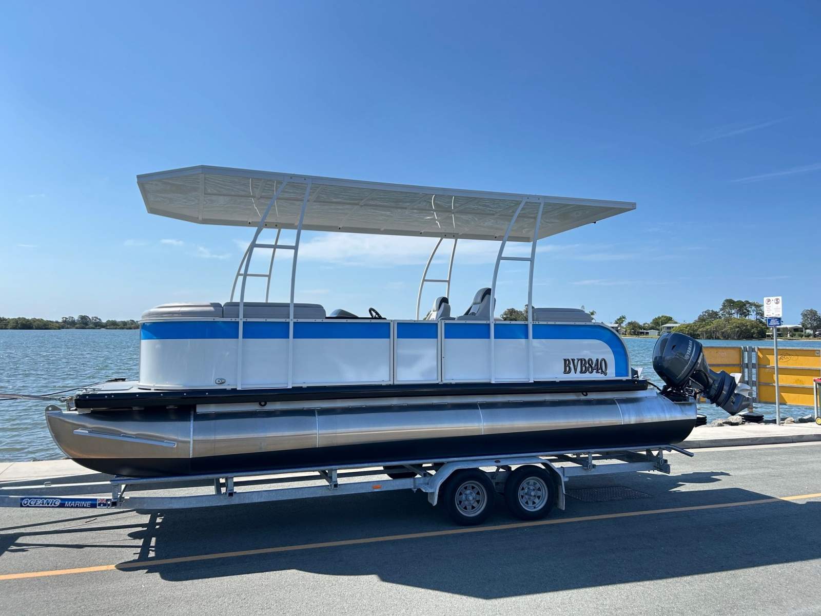 Custom Australian Built Twin Engine Pontoon Boat