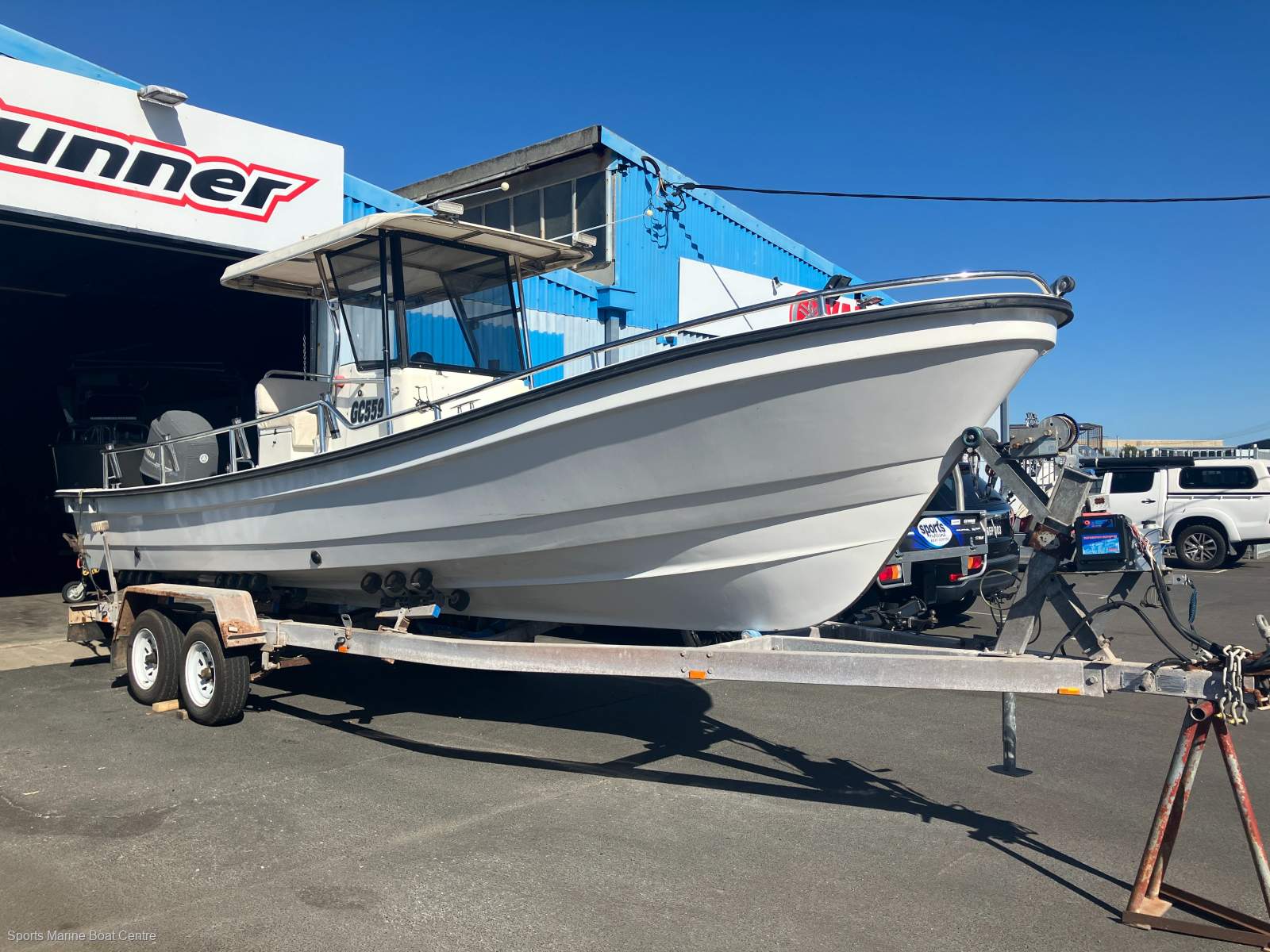 Panga Longboat 7.60 Centre Console Boat, Motor & Trailer package