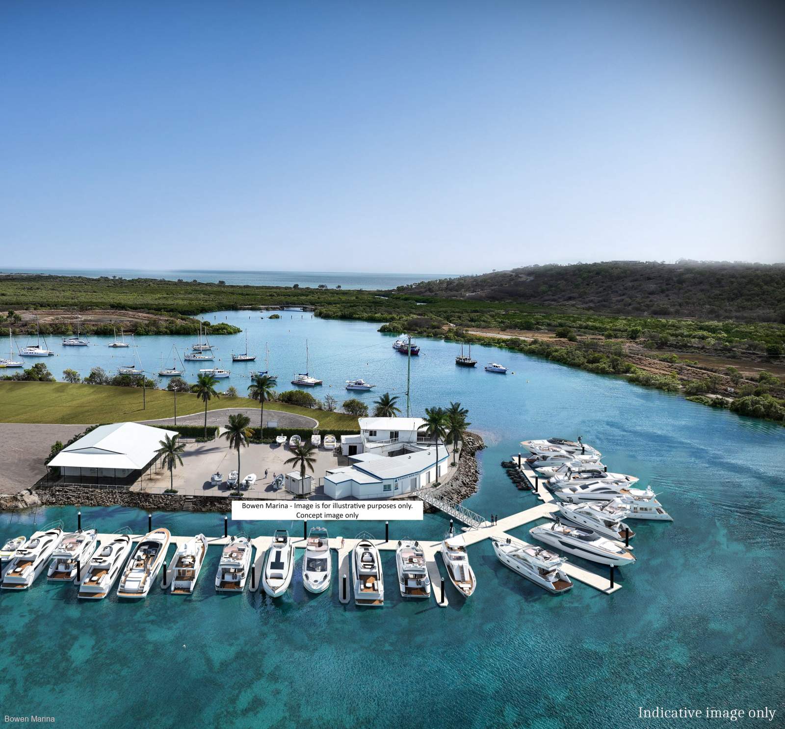 Great value marina berths in the Whitsundays - Seasonal discounts available:Image is a rendered image for illustrative purposes only.