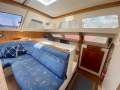 Perry 43 Sailing Catamaran Central elevated helm version:Stb hull entrance