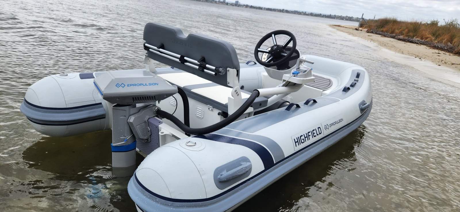 New Highfield Classic 360 ePropulsion Electric Outboard RIB
