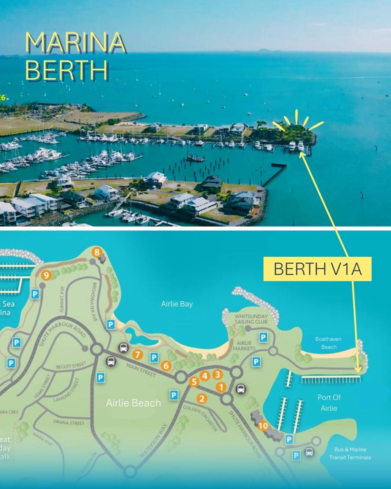 50M SUPERYACHT BERTH IN THE PORT OF AIRLIE