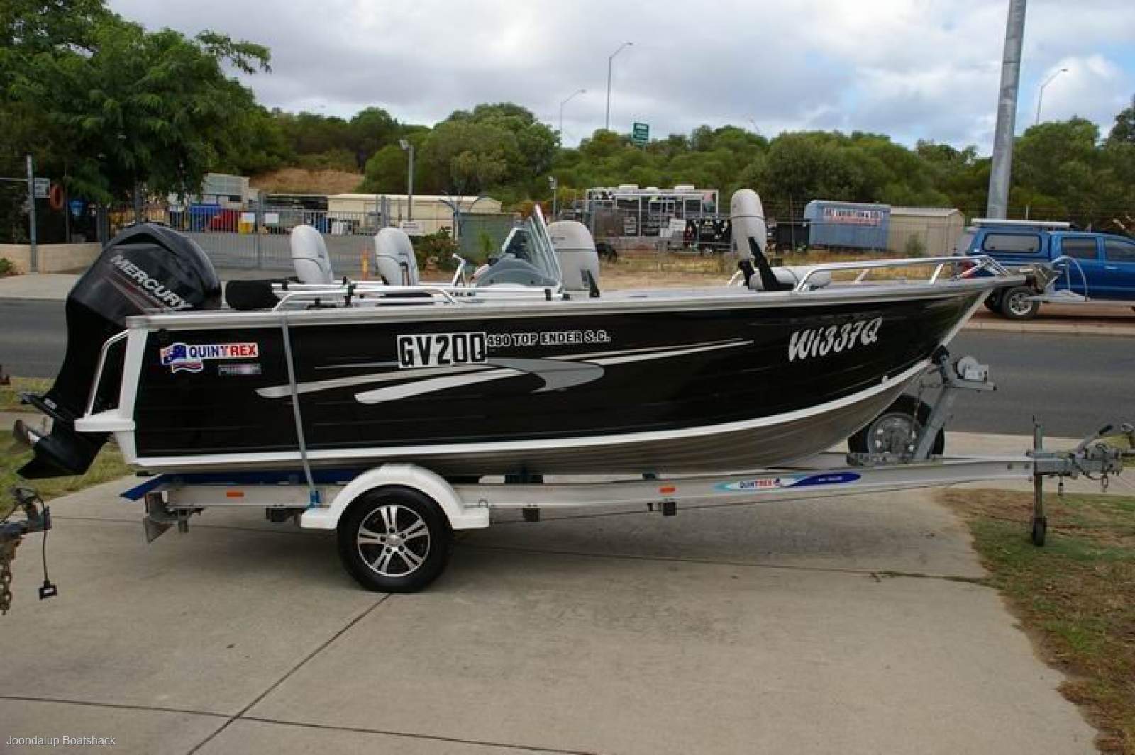 Quintrex 490 Top Ender Side Console 2013 model Mercury 80hp 4 stroke