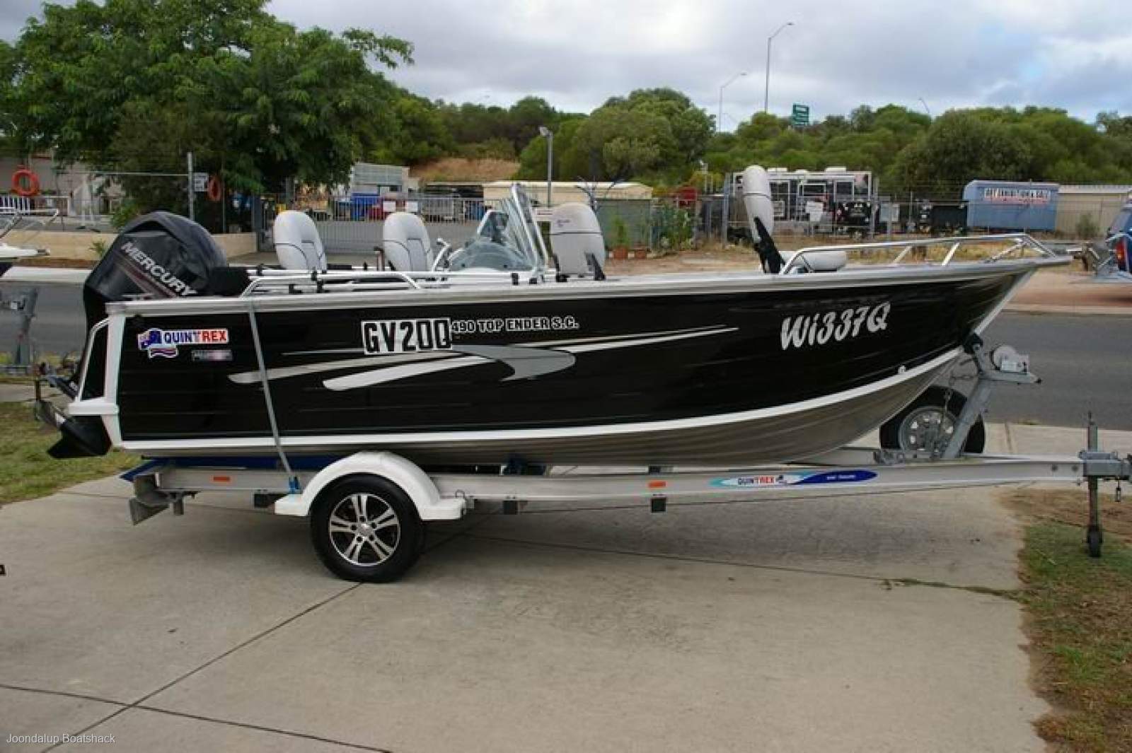 Quintrex 490 Top Ender Side Console 2013 model Mercury 80hp 4 stroke