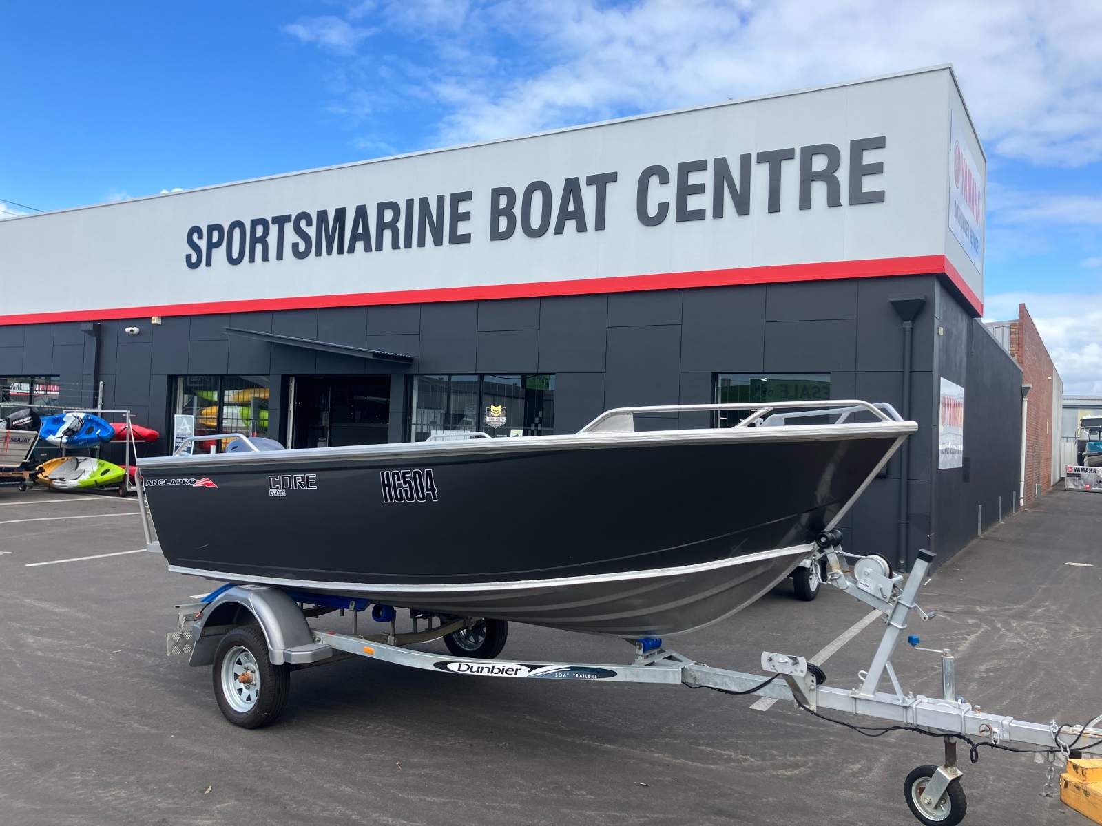 Anglapro Core 444 CSR Boat, Motor, Trailer Package