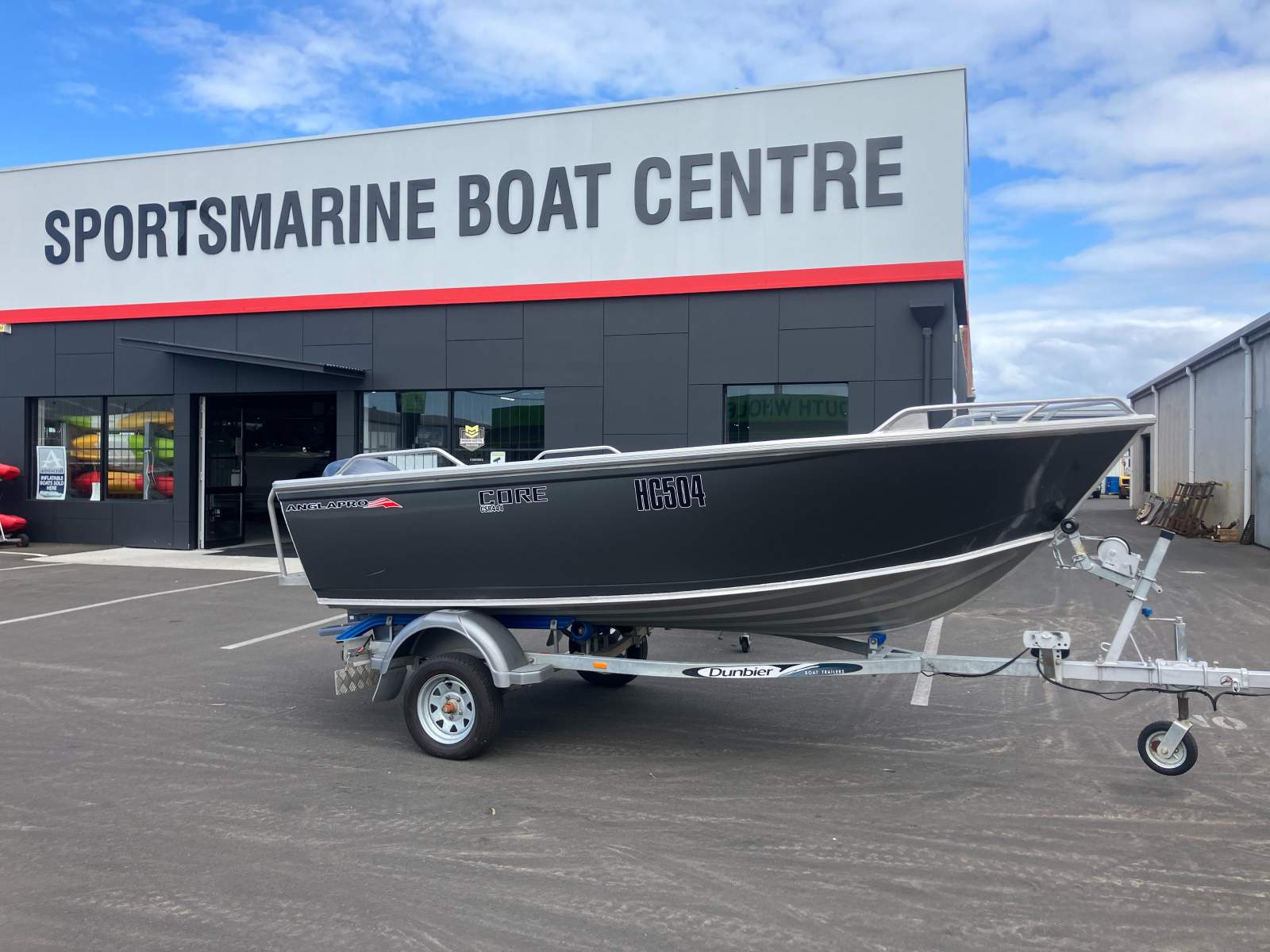 Anglapro Core 444 CSR Boat, Motor, Trailer Package