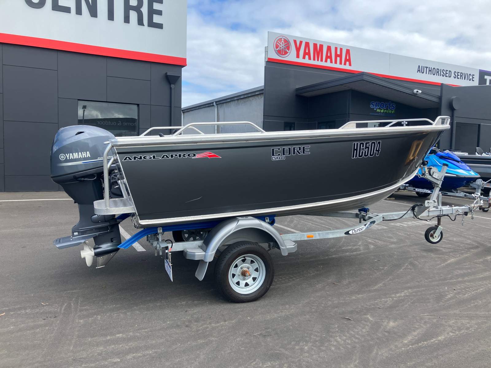 Anglapro Core 444 CSR Boat, Motor, Trailer Package