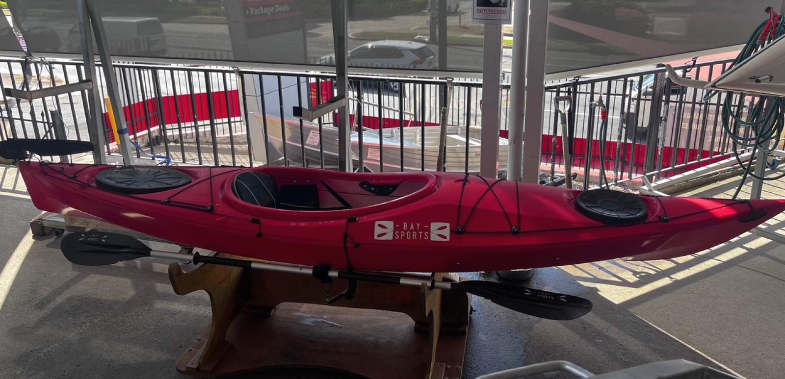Used Aquanauta PRO Single Kayak with rudder and 2 piece paddle