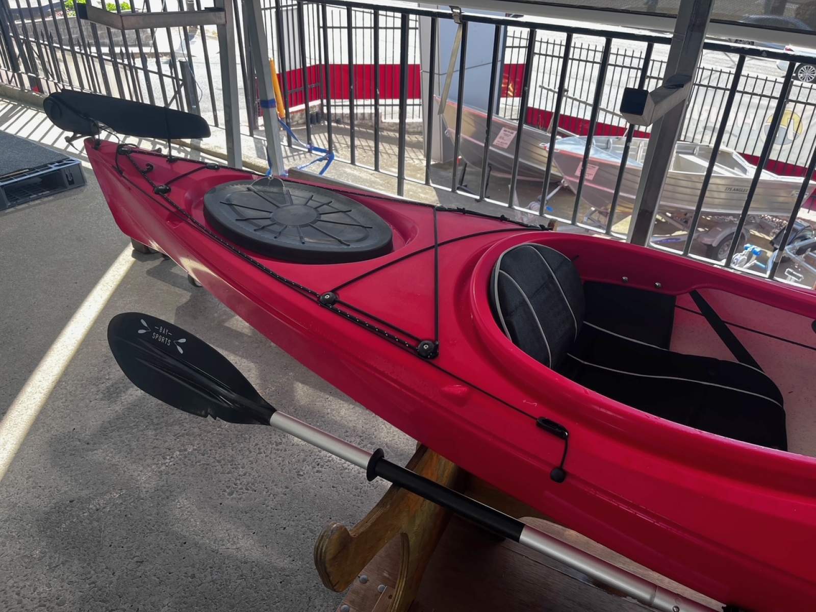 Used Aquanauta PRO Single Kayak with rudder and 2 piece paddle