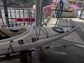 Used Aquanauta PRO Single Sit In Kayak with rudder and 2 piece paddle