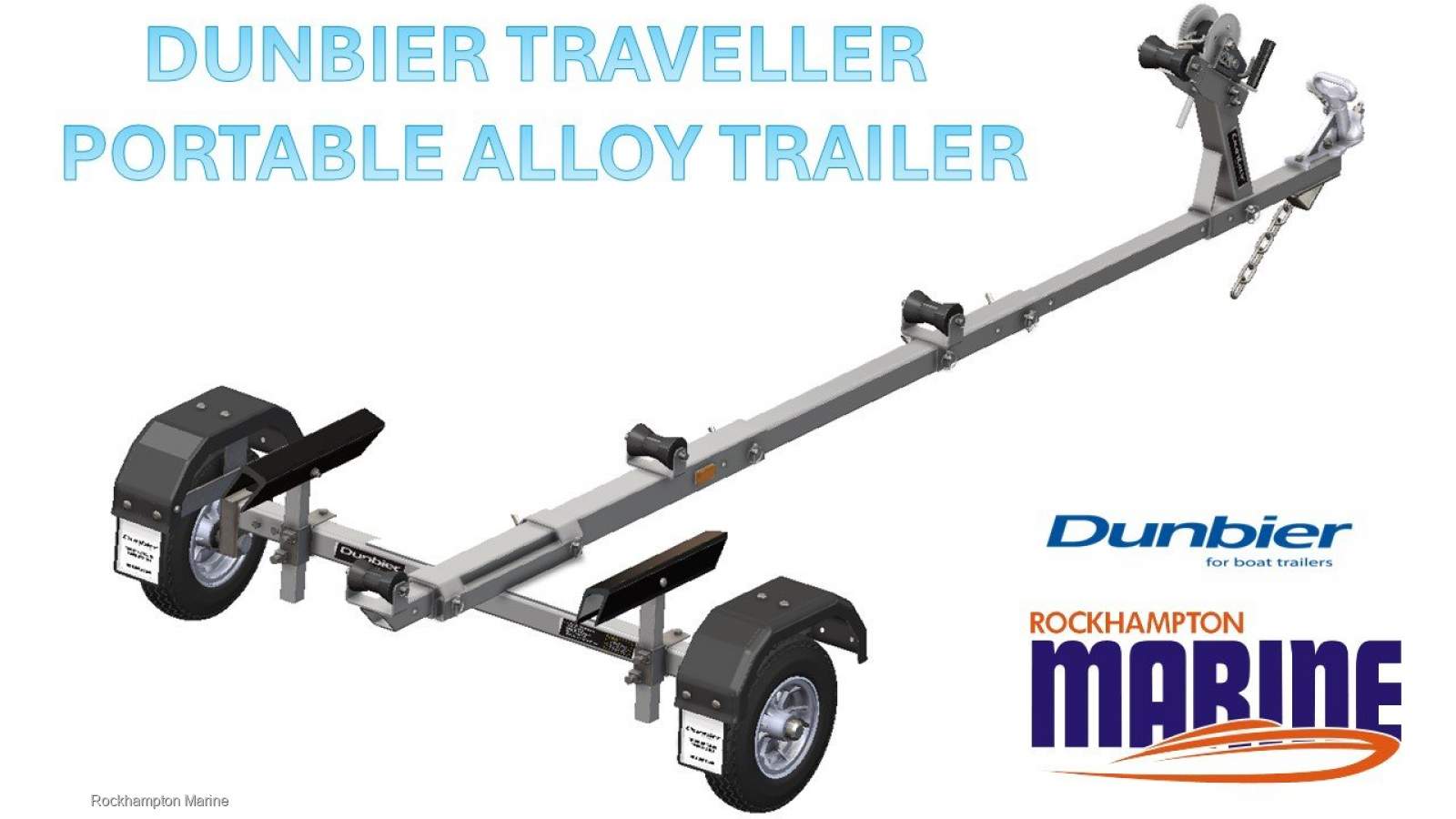 DUNBIER PORTABLE TRAVELLER ALLOY BOAT TRAILER