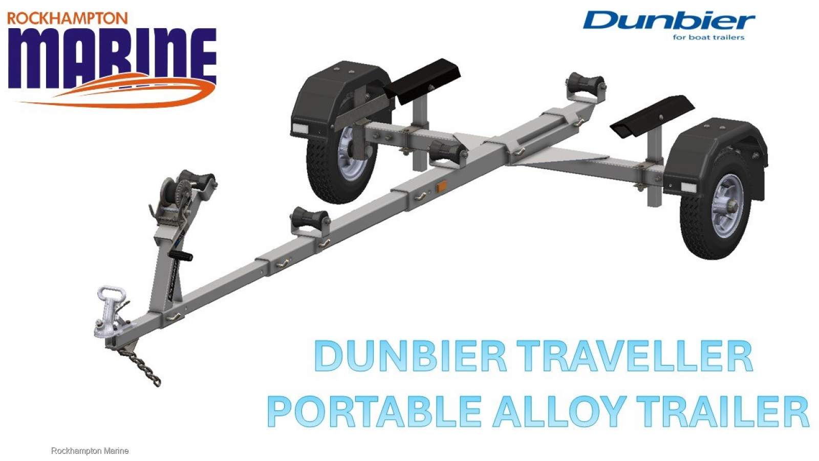 DUNBIER PORTABLE TRAVELLER ALLOY BOAT TRAILER