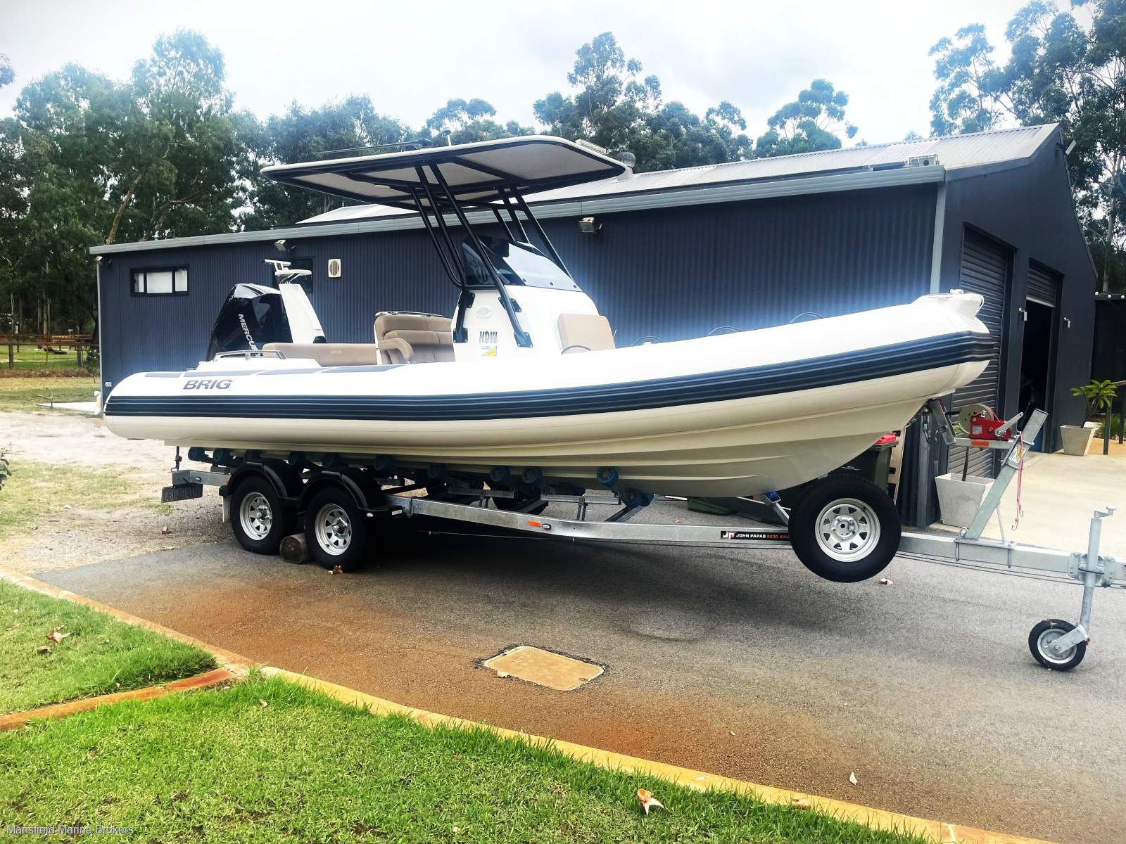 Brig Eagle 670 T-Top Merc 225 DTS & Trailer