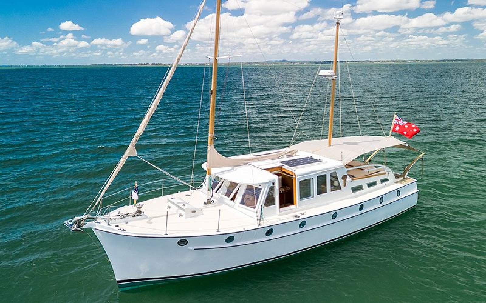 Jack Clark 42 Bridgedeck Motor Cruiser Timber Baycruiser