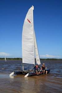 Hydra Sports Hydra 16 off the beach catamaran with trailer