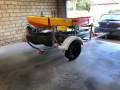 2 x 3m Kayaks + Trolleys + Reg'd Trailer + Gear
