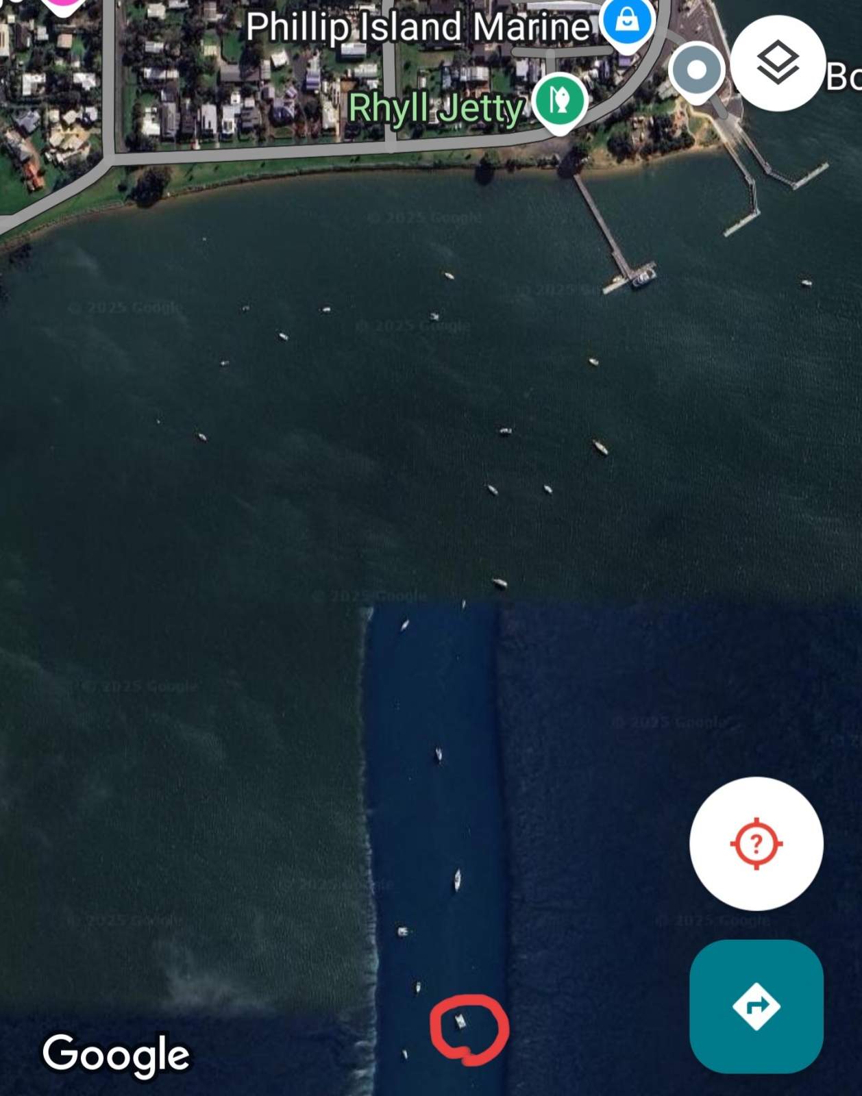 Mooring Rhyll (Westernport, Vic)