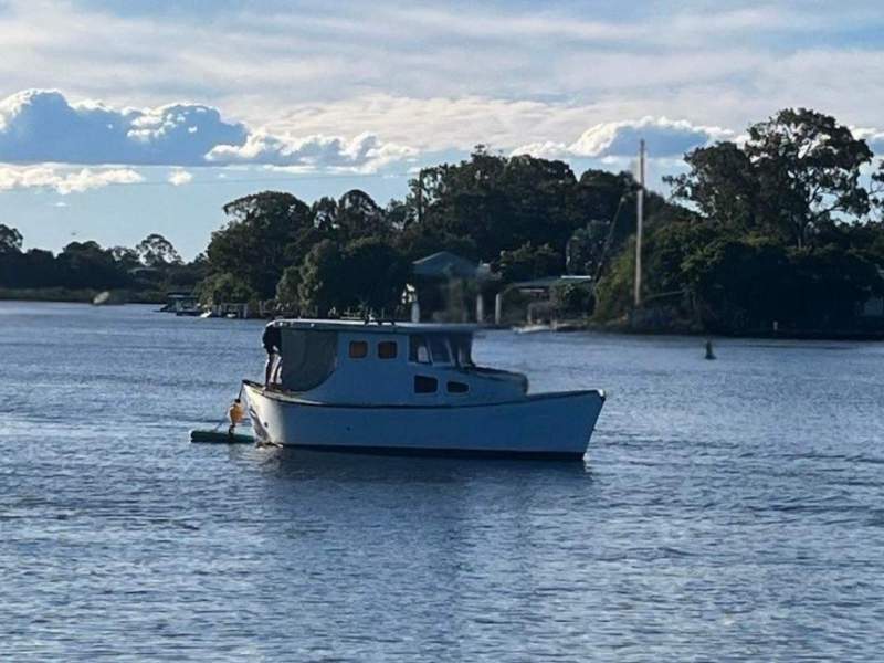 Boat and Mooring on Noosa River