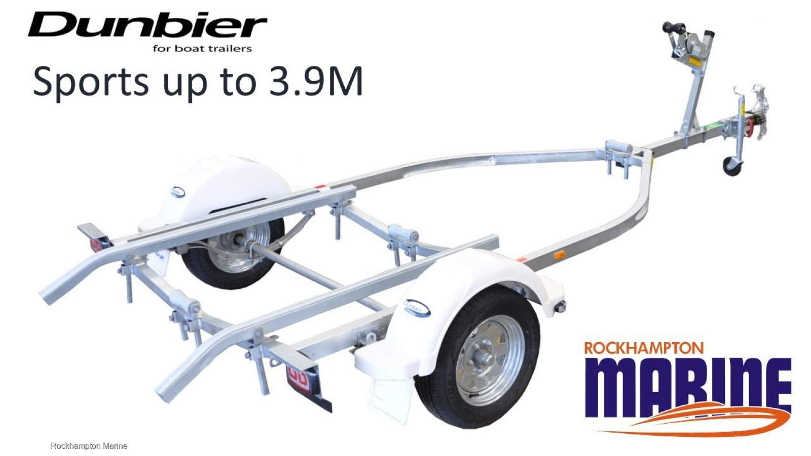 DUNBIER SPORTS GALVANISED BOAT TRAILER SUITS BOATS UP TO 3.9M
