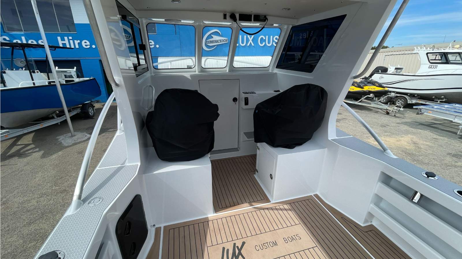 Lux Custom Boats 6500 Hard Top Ready to fit engine of your choice and sounder