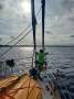 Westsail 32 Heavy displacement, full length keel, safe design.